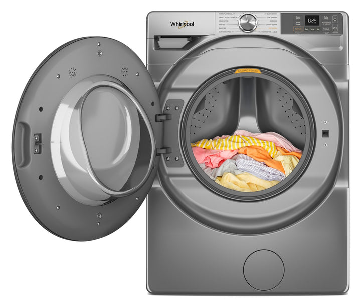 Whirlpool - 4.5 Cu. Ft. High Efficiency Smart Front Load Washer with FreshFlow Vent System - Radiant Silver_5