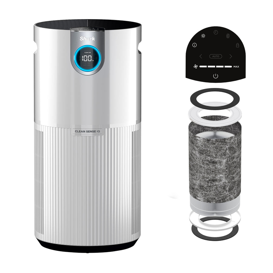 Shark  - Refurbished Air Purifier MAX with Anti-Allergen Nanoseal and HEPA Air Filter Technology - White_0