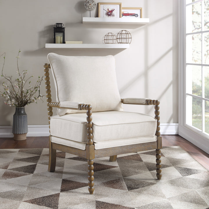 OSP Home Furnishings - Fletcher Spindle Chair - Linen_3