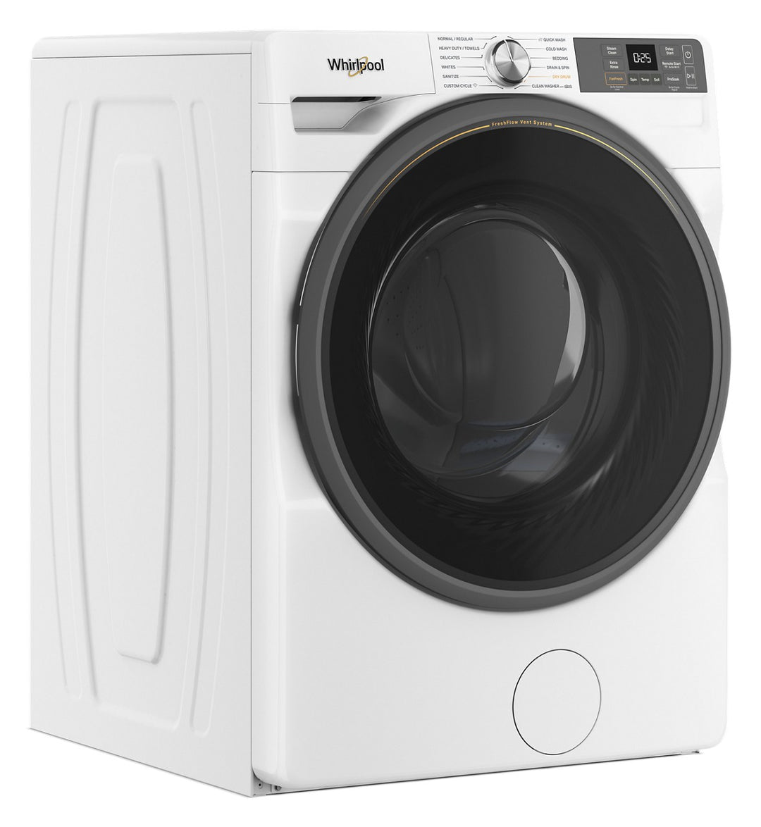 Whirlpool - 4.5 Cu Ft. High Efficiency Smart Front Load Washer with FreshFlow Vent System - White_1