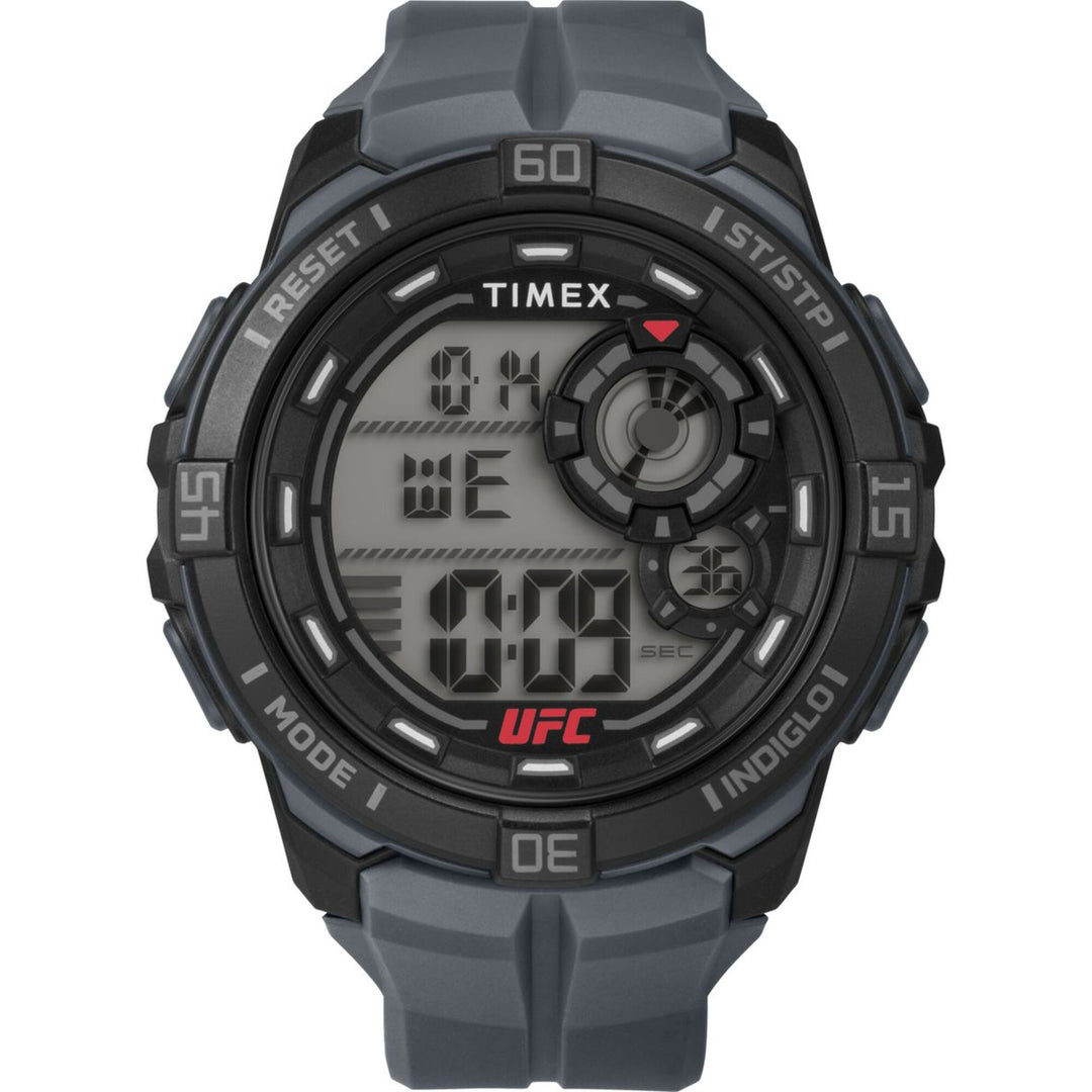 Timex Men's UFC Rush 52mm Watch - Gray Strap Digital Dial Black Case - Gray_0