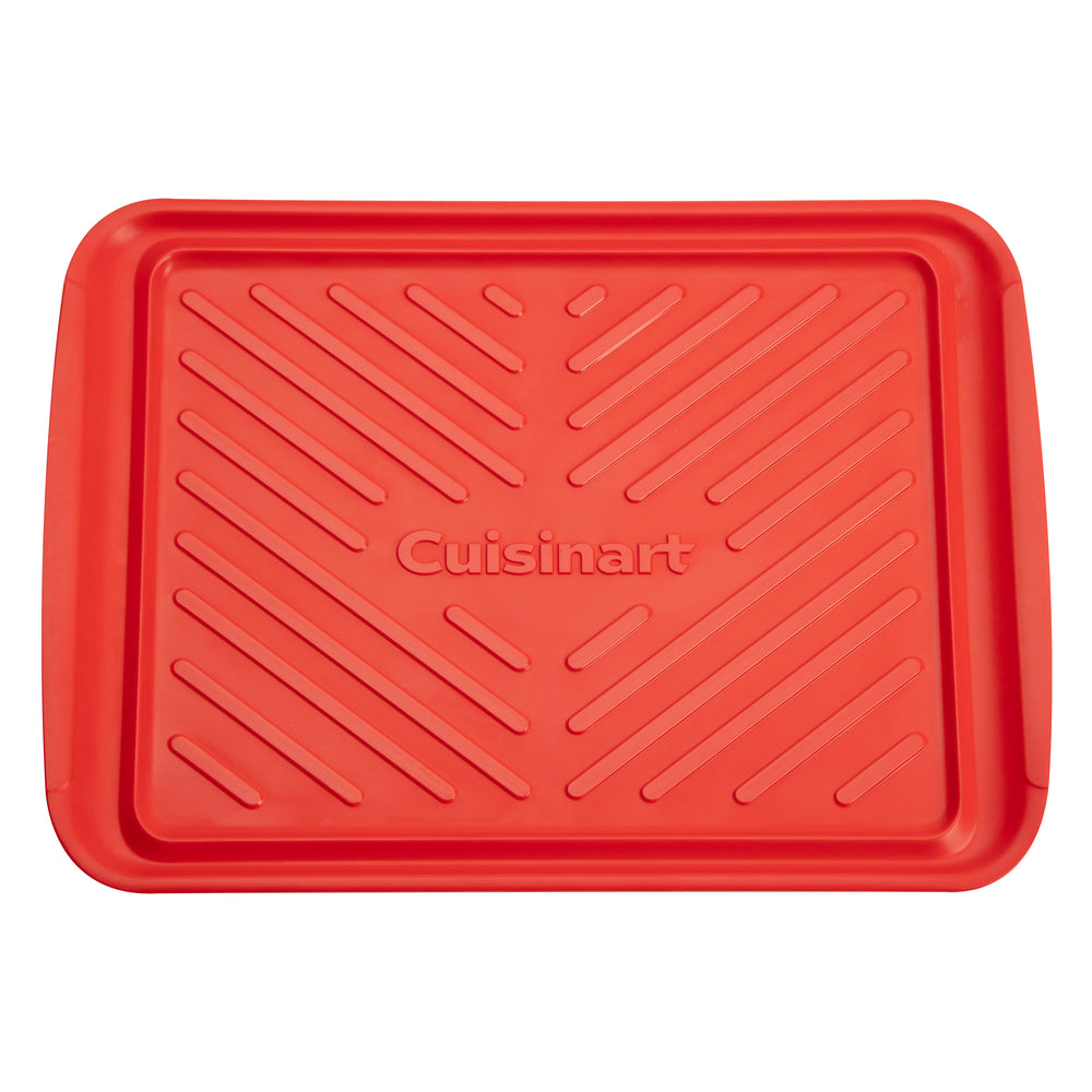 Cuisinart - Large Grilling Prep and Serve Melamine Trays - Red and Black_1