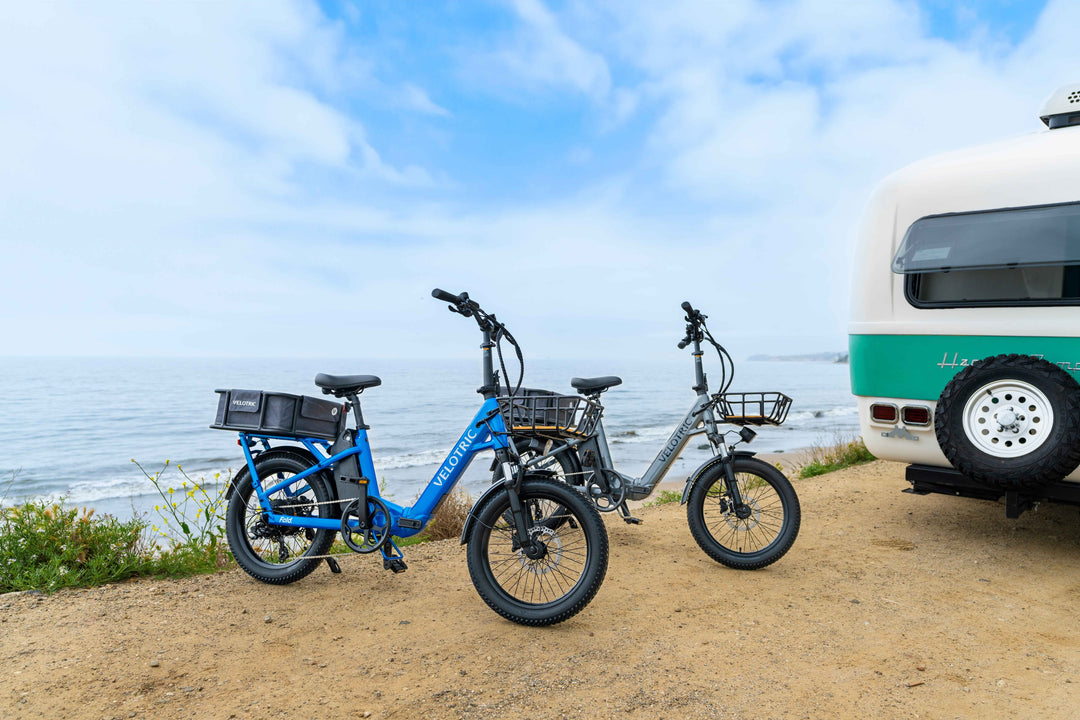 Velotric - Fold 1 Step-Through Fat Tire Foldable Commuter Ebike with 55 miles Max Range and 28 MPH Max Speed UL Certified - Electric Blue_7