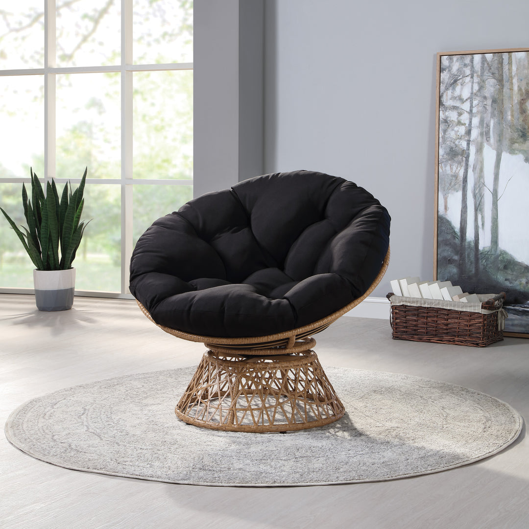 OSP Home Furnishings - Papasan Chair - Black_5