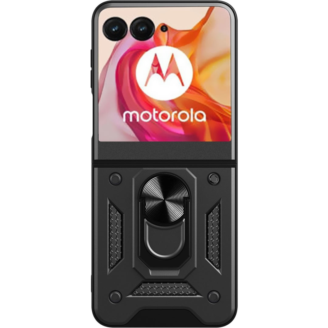 SaharaCase - Raider Series Kickstand Case for Motorola Razr+ (2024) - Scorpion Black_0