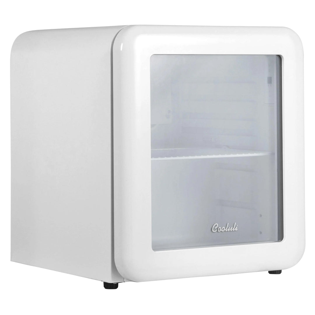 Cooluli Decor 1.7 cuft Glass Beverage Cooler (White) - White_0