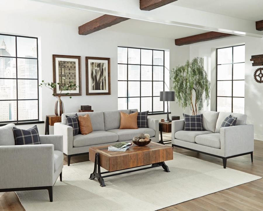 Apperson 2-piece Living Room Set Grey_0