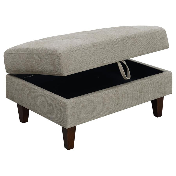 Barton Upholstered Tufted Sectional Living Room Bundle