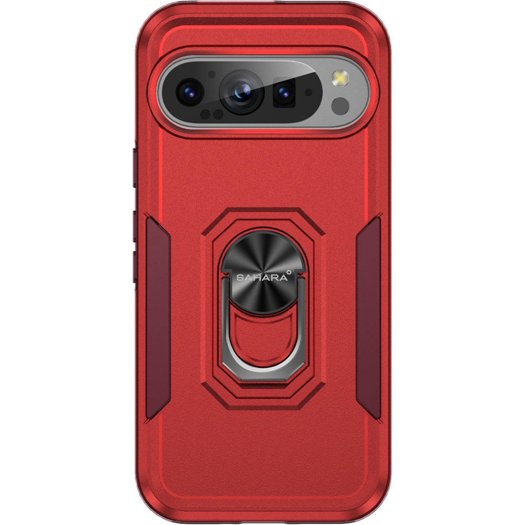 SaharaCase - Raider Series Heavy-Duty Case for Google Pixel 9 and 9 Pro - Viper Red_0