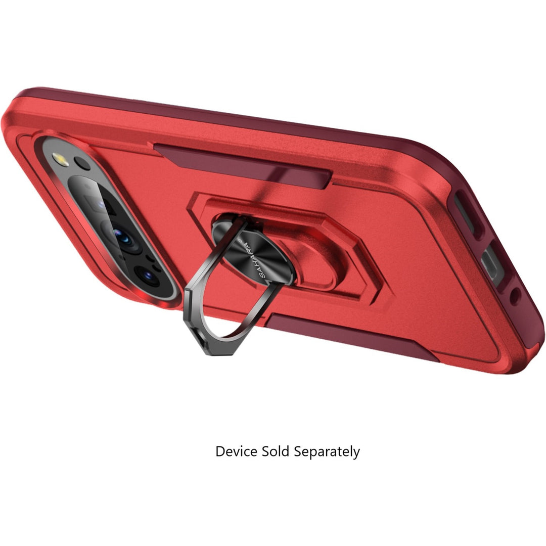 SaharaCase - Raider Series Heavy-Duty Case for Google Pixel 9 and 9 Pro - Viper Red_3