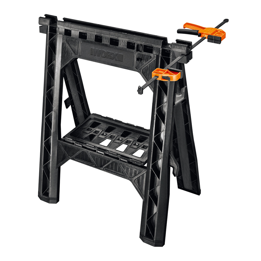 WORX - Clamping Sawhorses with Bar Clamps_1
