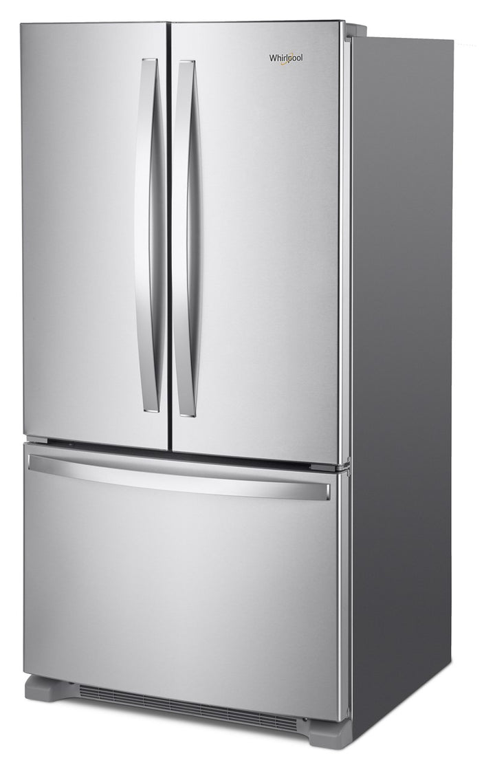 Whirlpool - 20 Cu. Ft. French Door Refrigerator with Elevated Deli Drawer - Stainless Steel_2