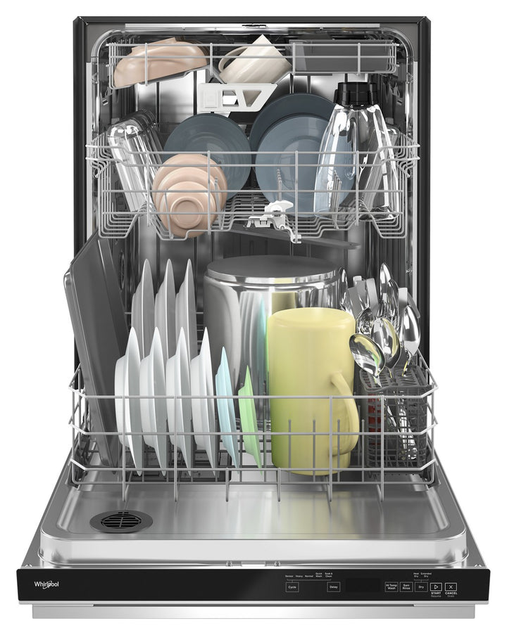 Whirlpool - 24" Top Control Built-in Stainless Steel Tub Dishwasher with 3rd Rack and 41 dBA - Stainless Steel_3