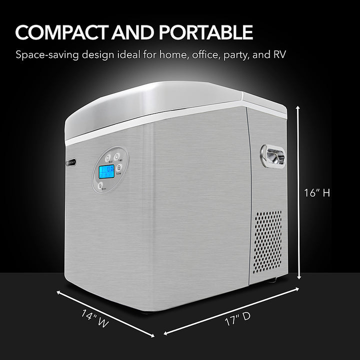 Whynter - Portable Ice Maker 49 lb Capacity - Stainless Steel_8