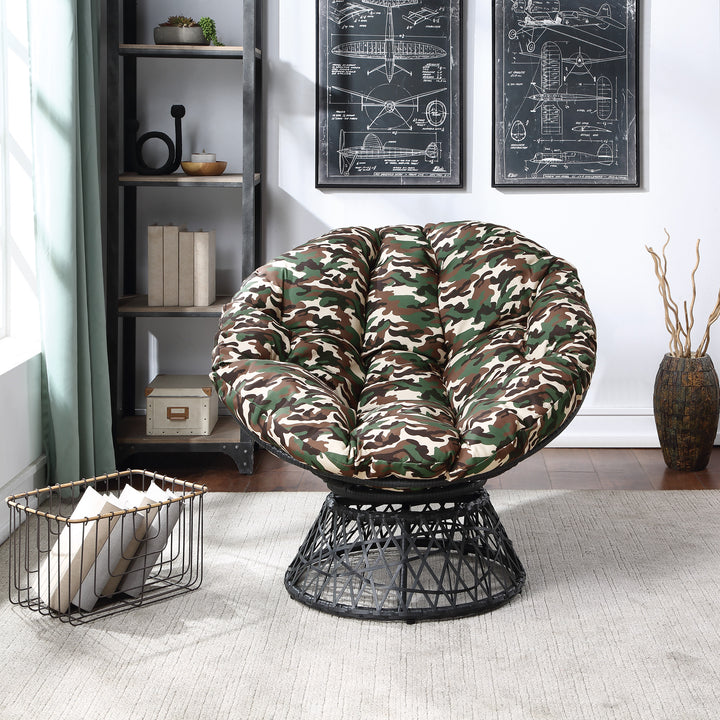 OSP Home Furnishings - Papasan Chair - Camo_5