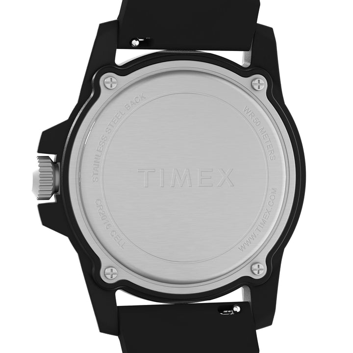 Timex Men's Main Street 42mm Watch - Black Strap Black Dial Black Case - Black_1