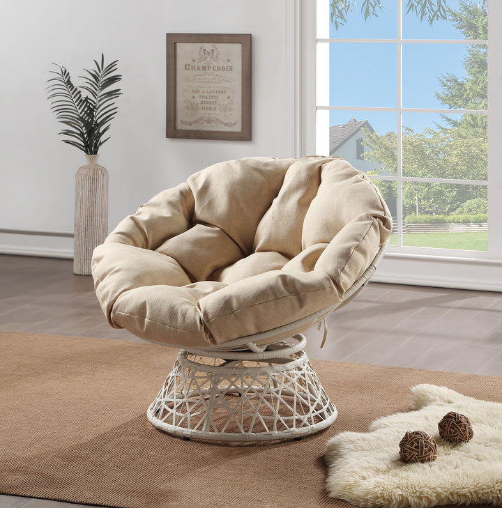 OSP Home Furnishings - Papasan Chair - Cream_4