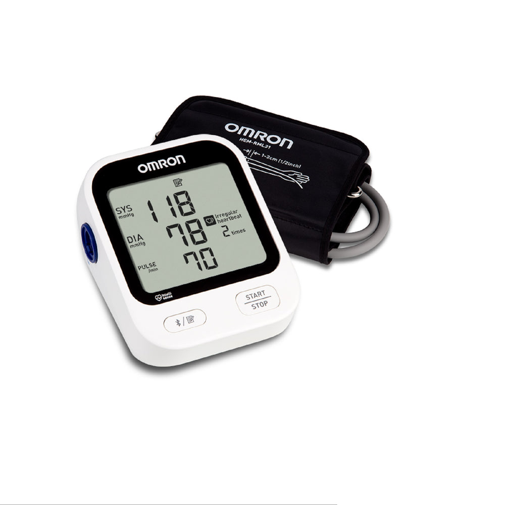 OMRON 5 Series Blood Pressure Monitor (BP7255), Upper Arm Cuff, Digital Bluetooth Blood Pressure Machine - White_1