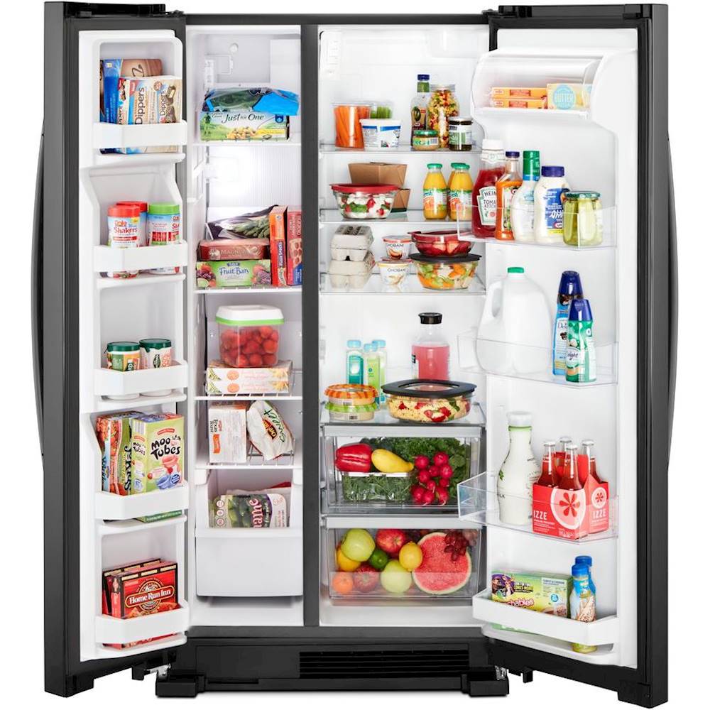 Whirlpool - 21.7 Cu. Ft. Side-by-Side Refrigerator - Black_1