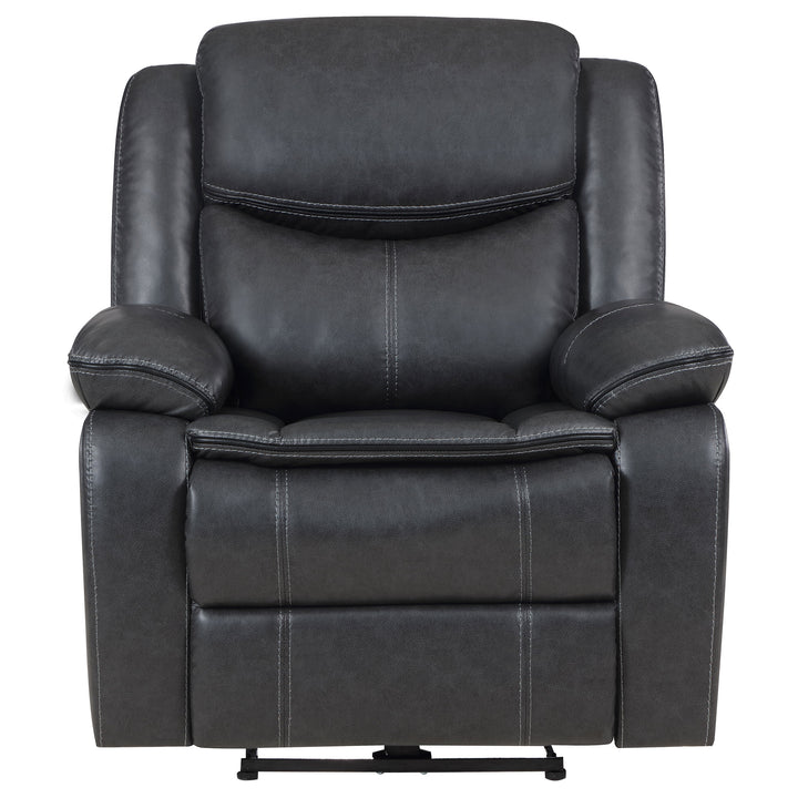 Sycamore Upholstered Power Recliner Chair Dark Grey_2