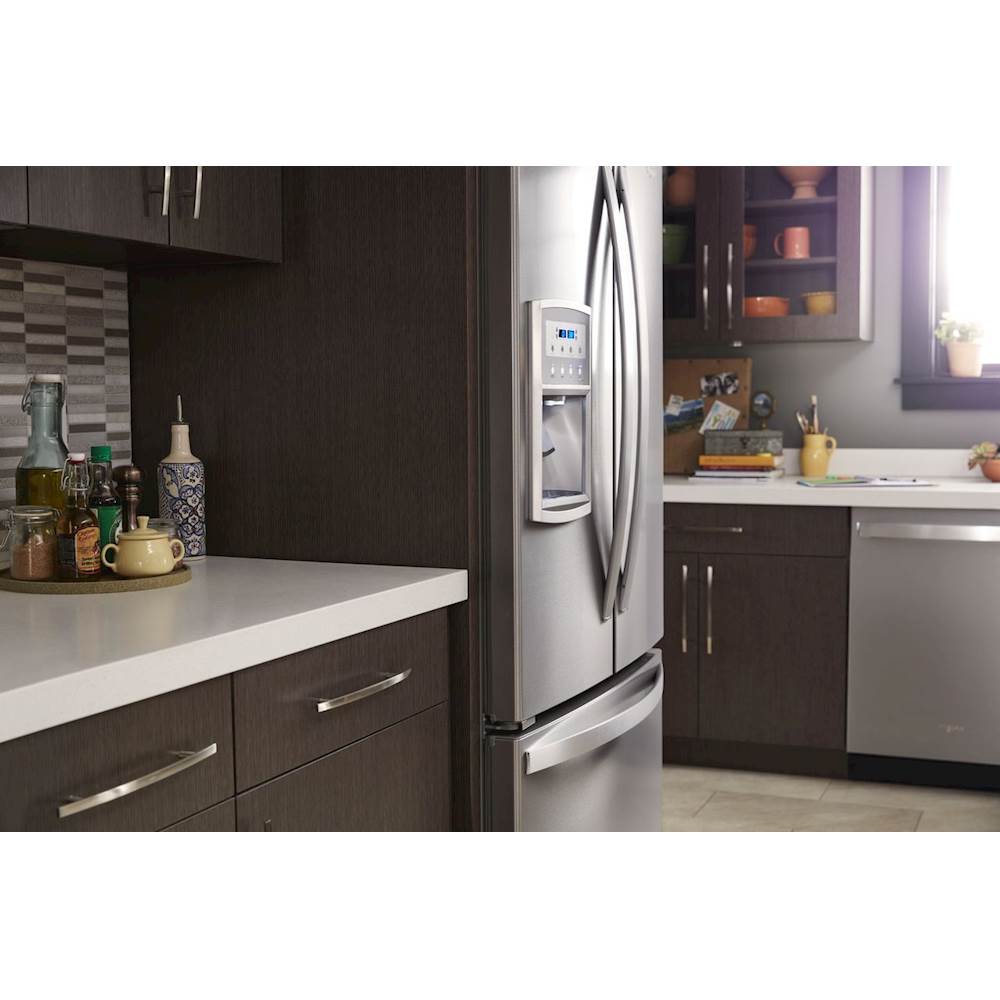 Whirlpool - 19.7 Cu. Ft. French Door Counter-Depth Refrigerator - Stainless Steel_3