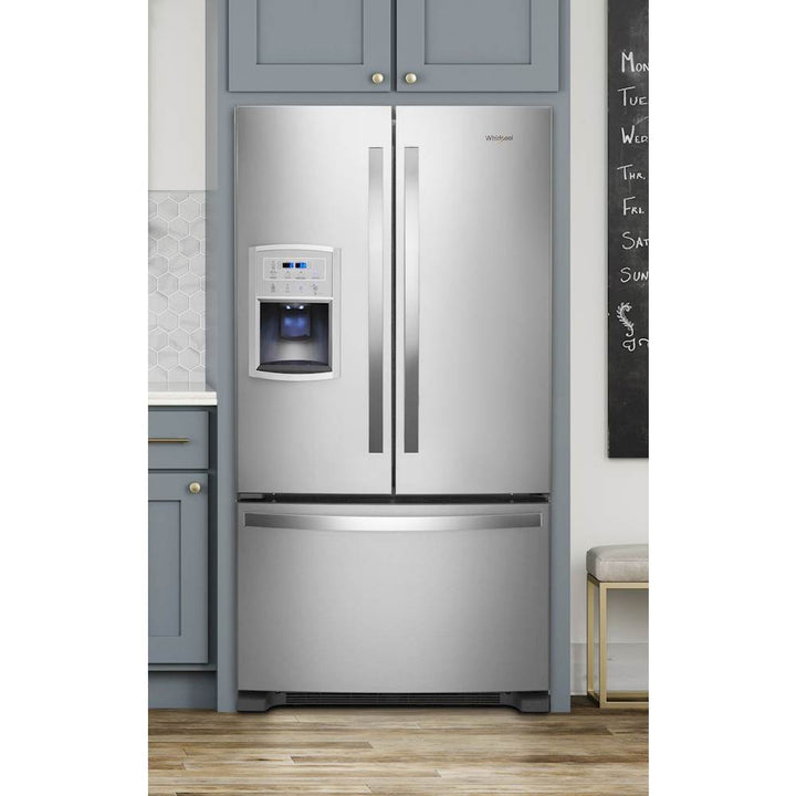 Whirlpool - 19.7 Cu. Ft. French Door Counter-Depth Refrigerator - Stainless Steel_9