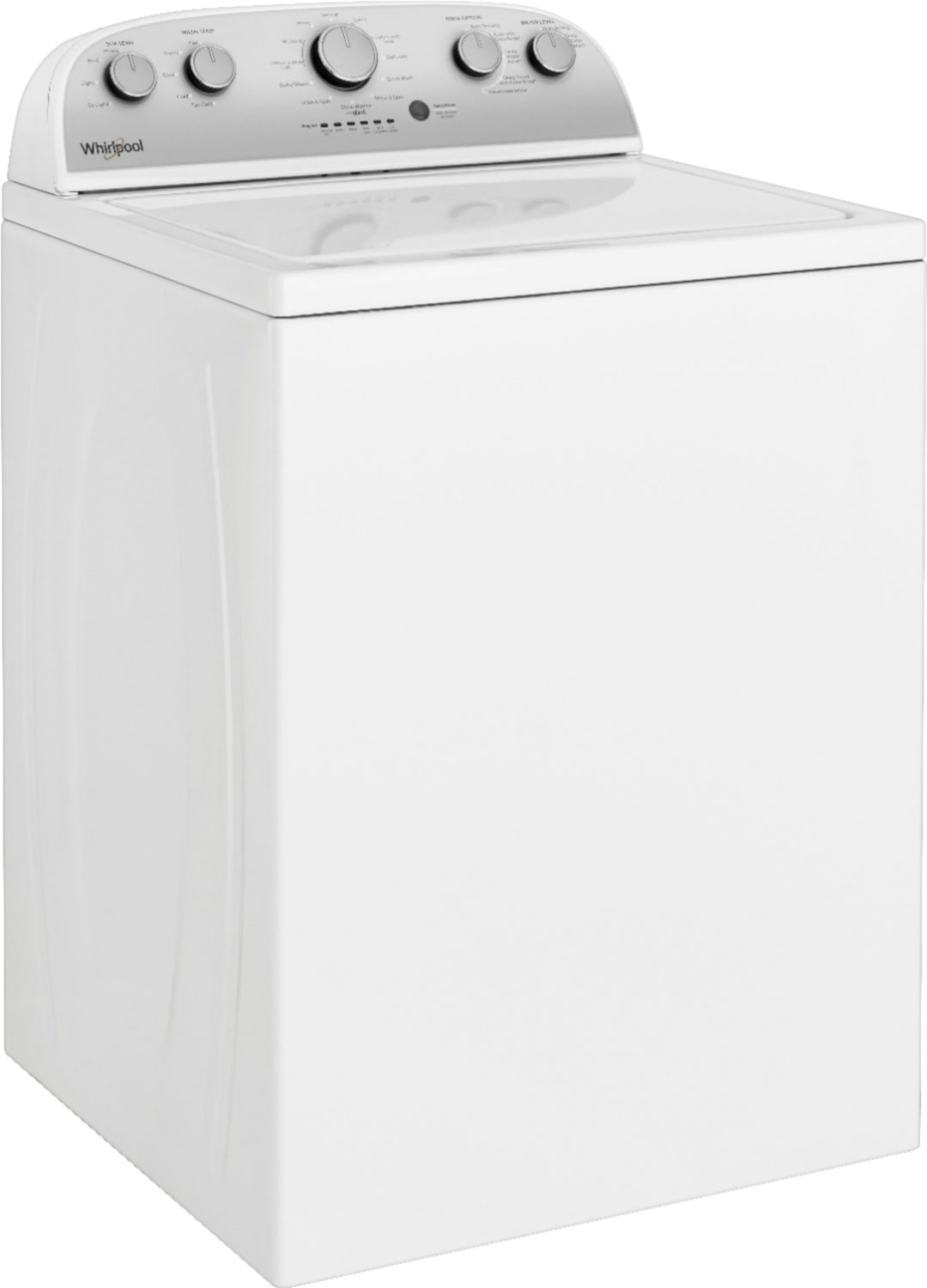 Whirlpool - 3.8 Cu. Ft. High Efficiency Top Load Washer with 360 Wash Agitator - White_1