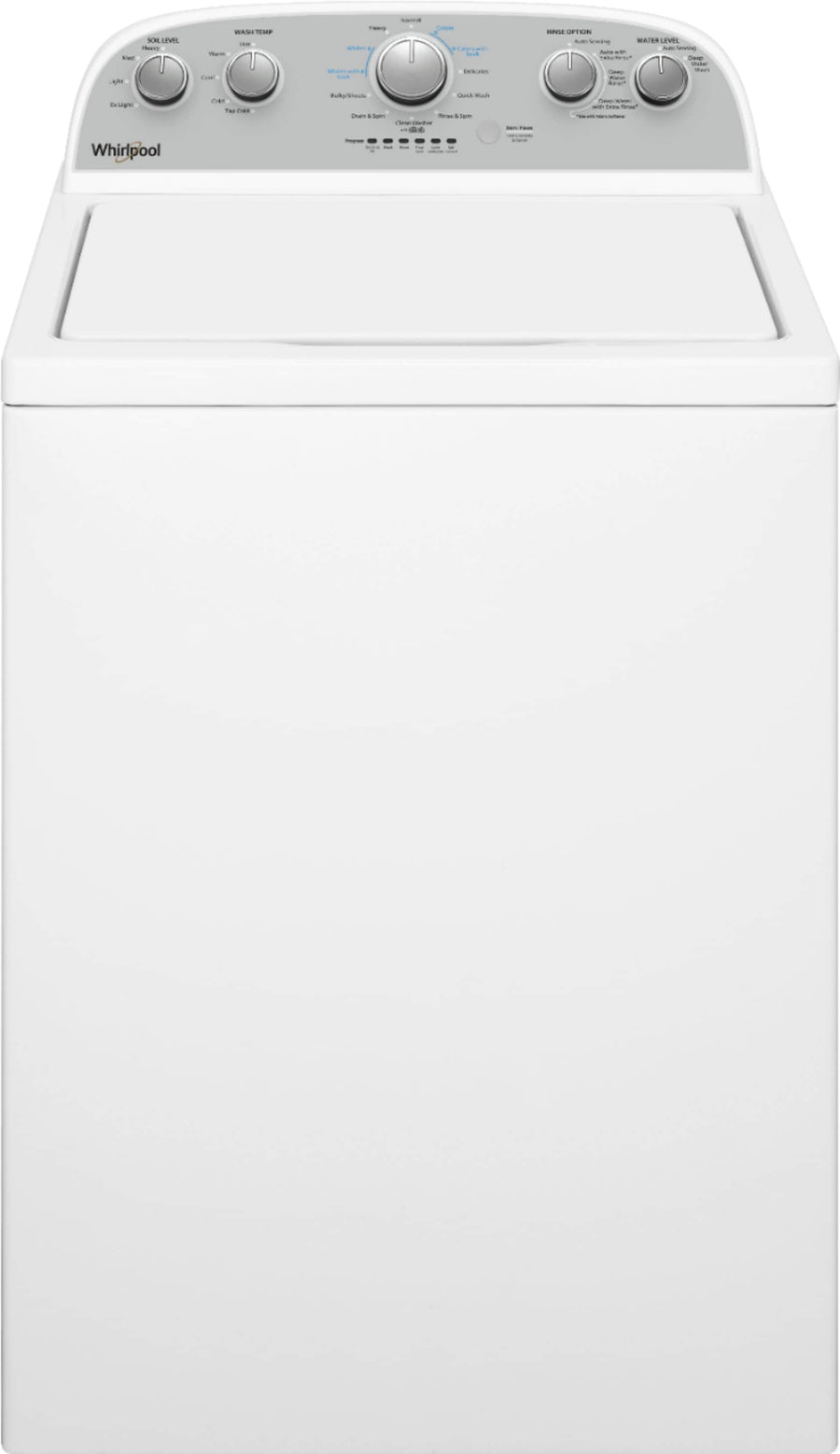 Whirlpool - 3.8 Cu. Ft. High Efficiency Top Load Washer with 360 Wash Agitator - White_0