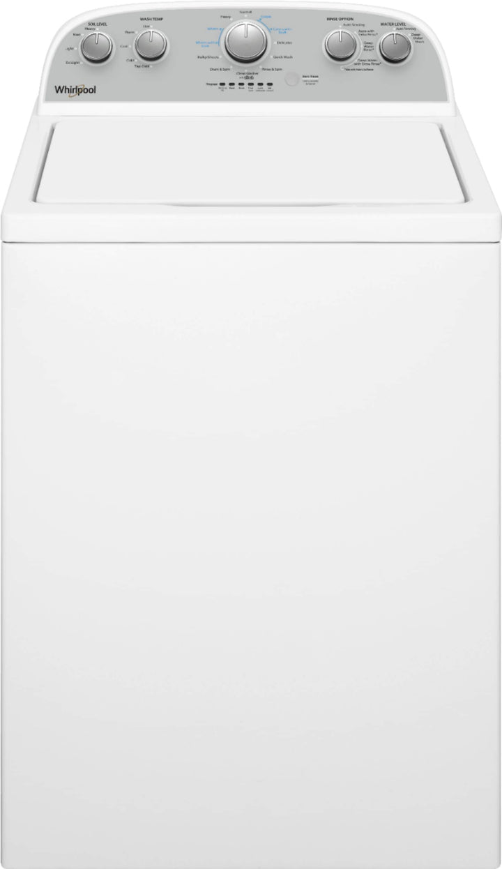 Whirlpool - 3.8 Cu. Ft. High Efficiency Top Load Washer with 360 Wash Agitator - White_0