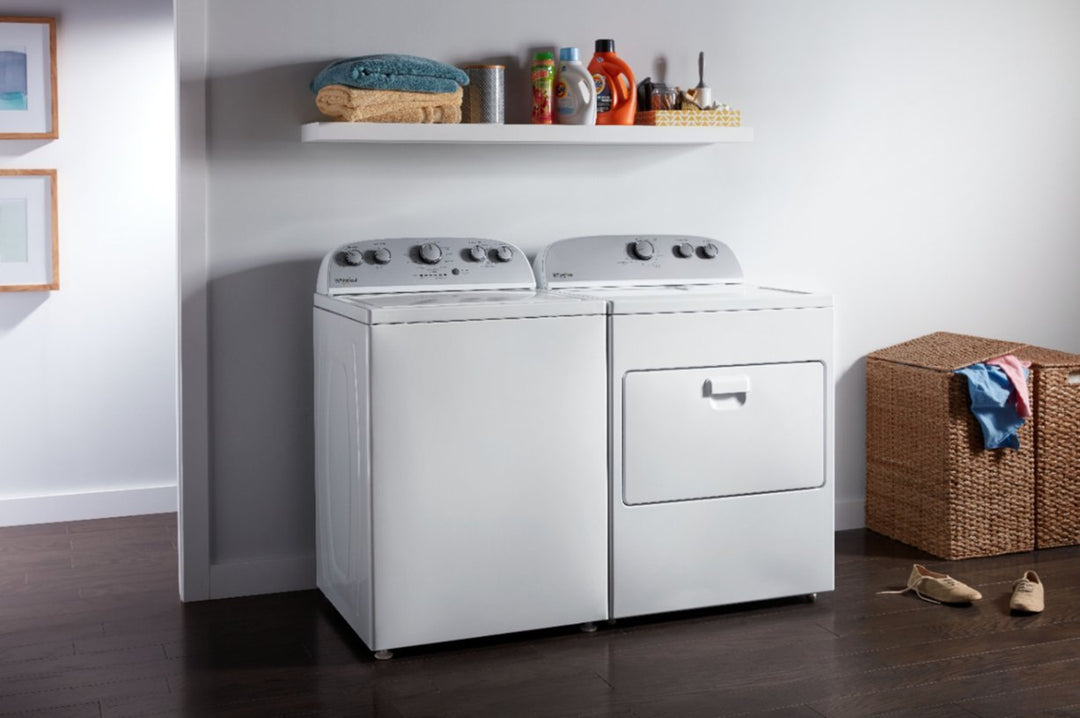 Whirlpool - 3.8 Cu. Ft. High Efficiency Top Load Washer with 360 Wash Agitator - White
