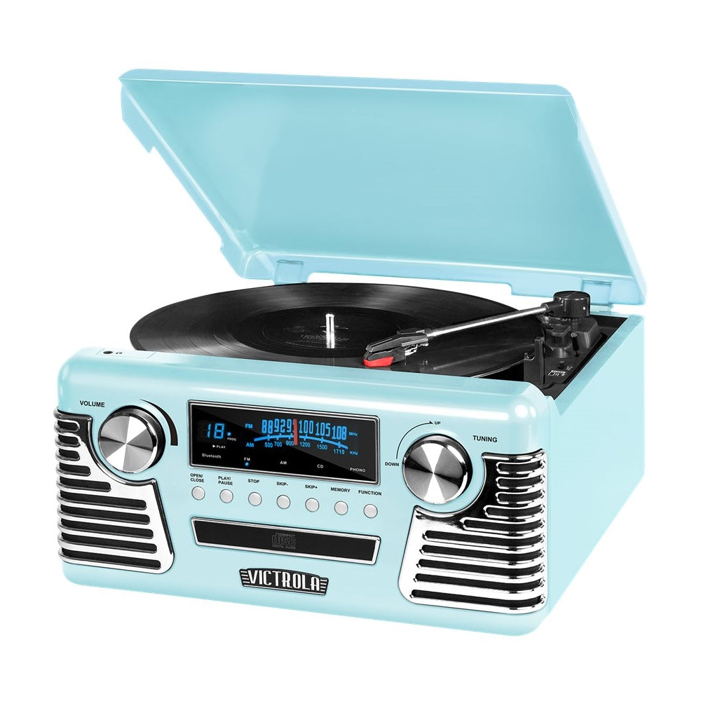 Victrola - 50's Bluetooth Stereo Audio System - Teal_0