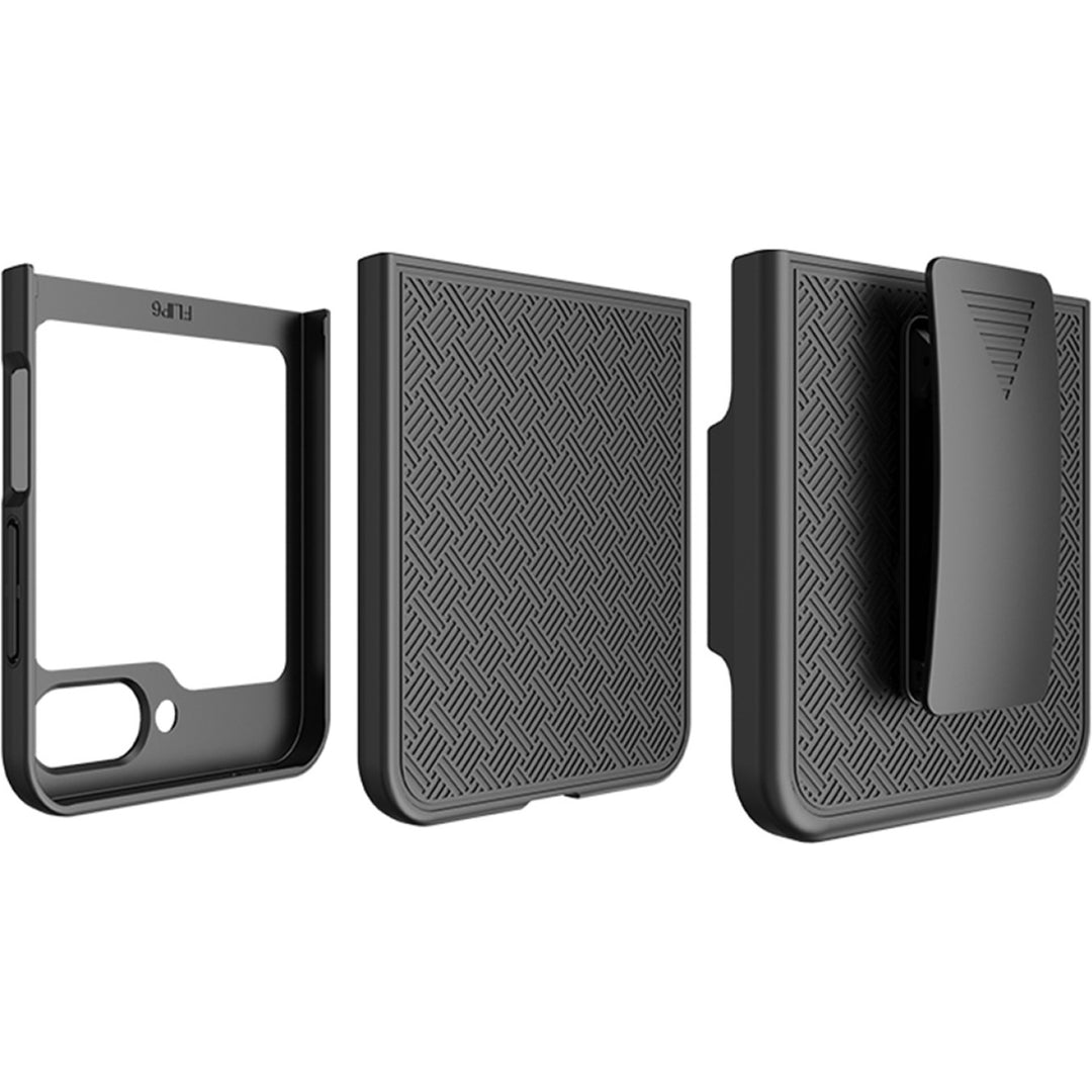 SaharaCase - Venture Series Case with Belt Clip for Samsung Galaxy Z Flip6 - Scorpion Black_2