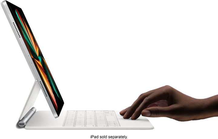 Apple - 12.9-Inch iPad Pro, Apple Pencil & Magic Keyboard Silver Bundle