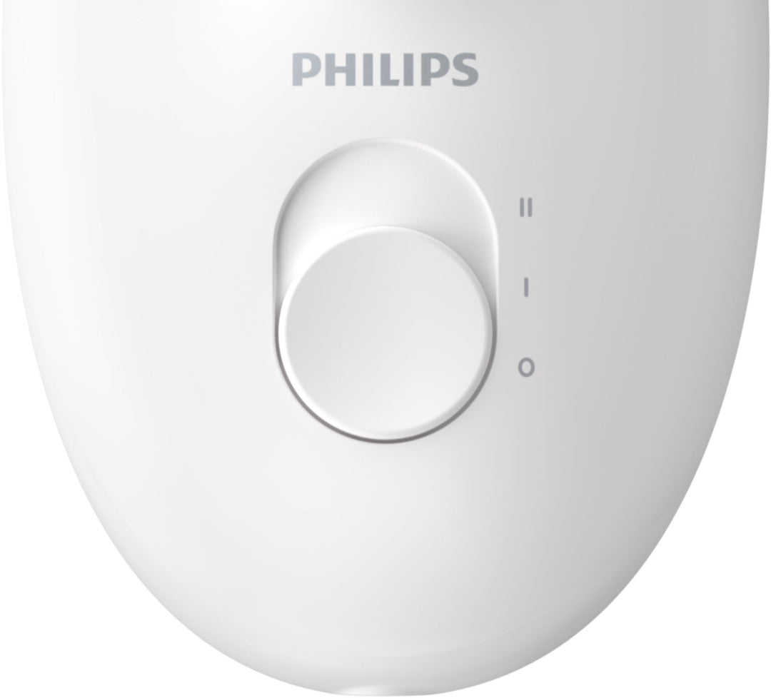 Philips Satinelle Essential Compact Hair Removal Epilator for Women, BRE235/04 - White And Pink_3