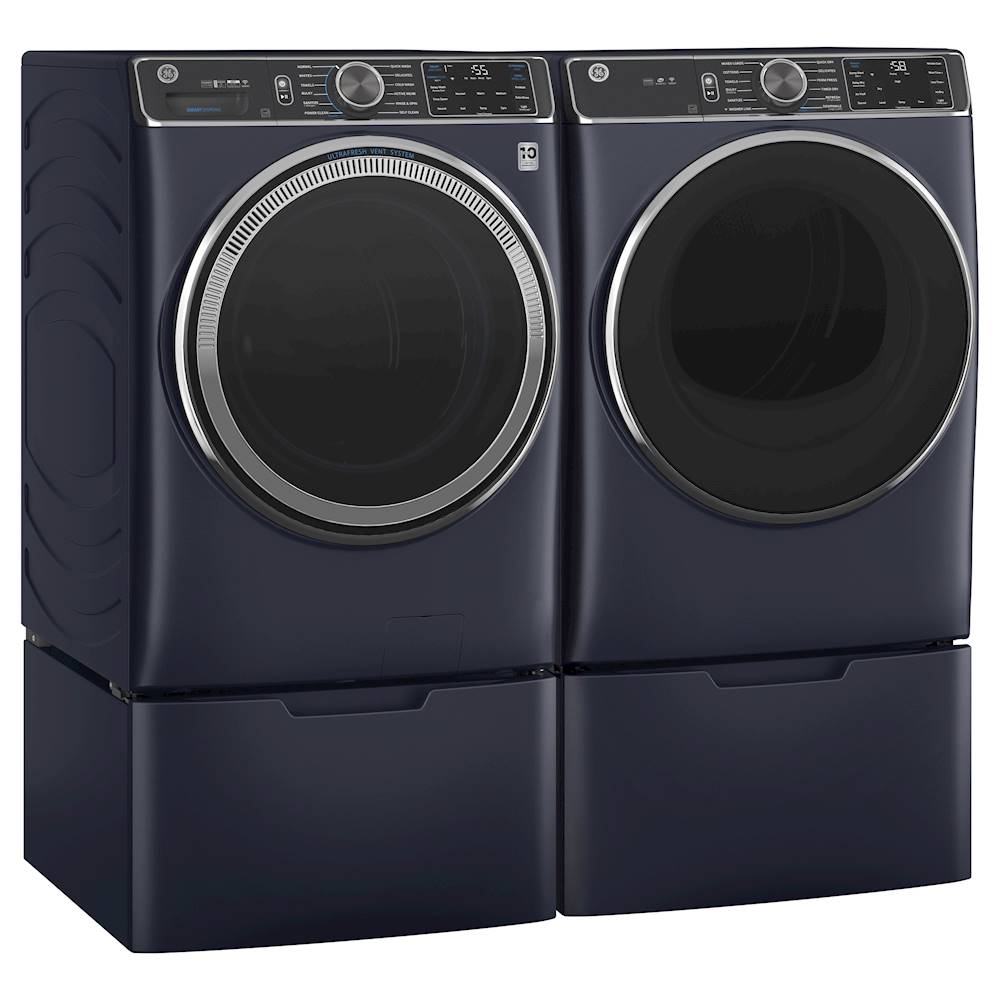 GE - 5.0 Cu Ft High-Efficiency Stackable Smart Front Load Washer w/UltraFresh Vent, Microban Antimicrobial & 1-Step Wash+Dry - Sapphire blue_6