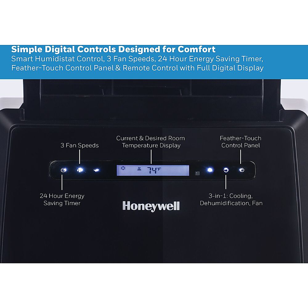 Honeywell 550-700 sq ft Portable Air Conditioner with Dual Hose - Black_11