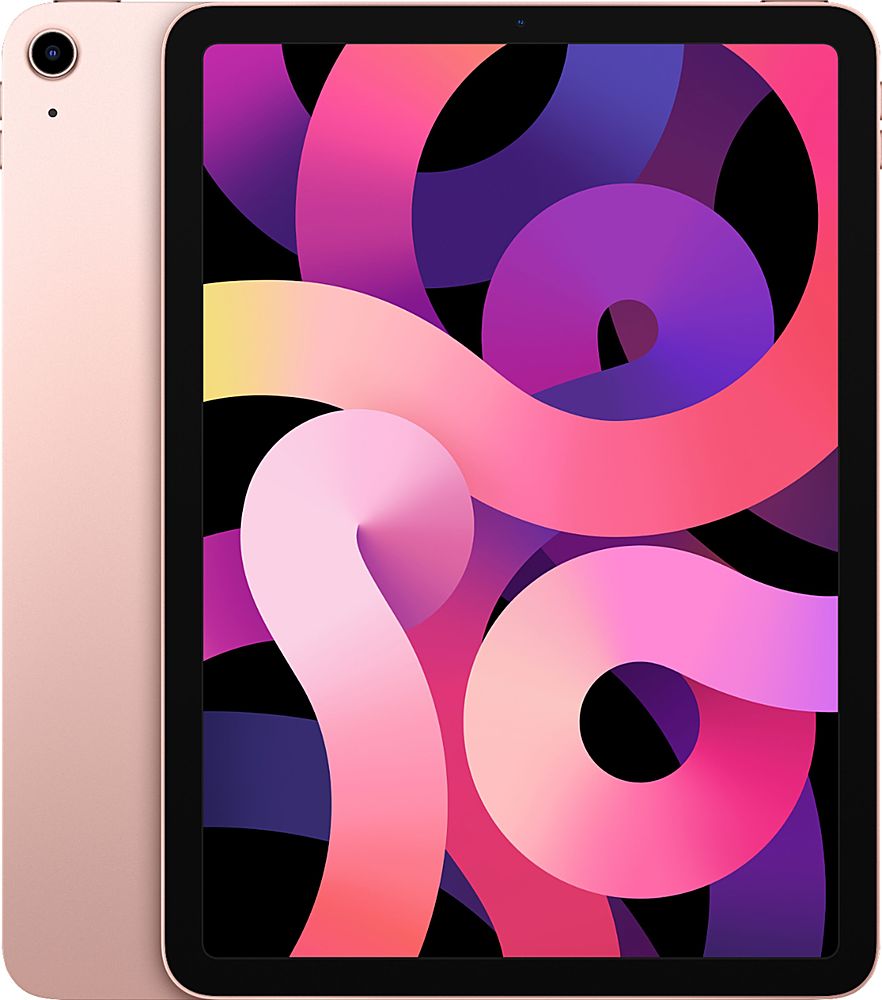 Certified Refurbished - Apple iPad Air 10.9-Inch (4th Generation) (2020) Wi-Fi - 256GB - Rose Gold - Rose gold_0