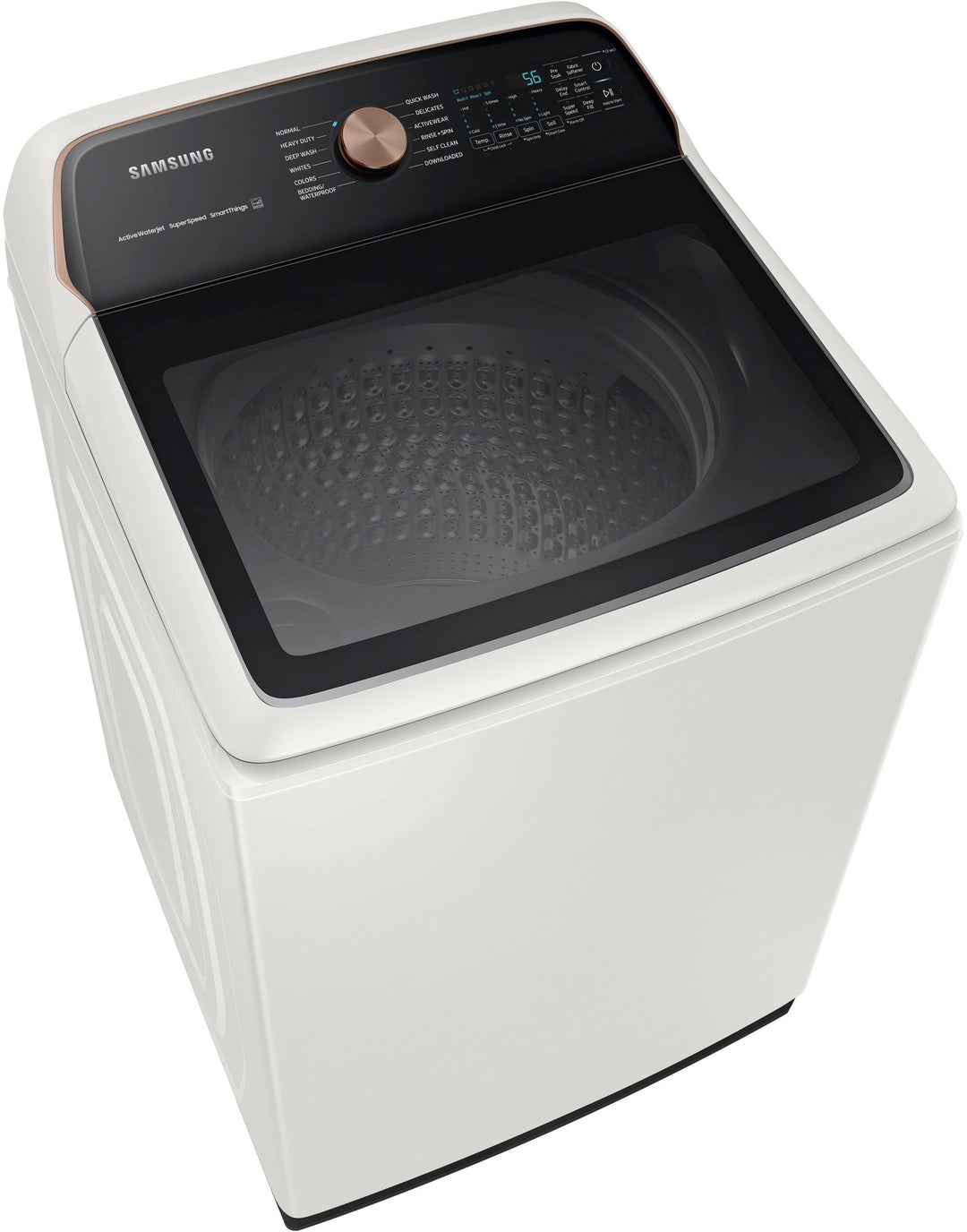 Samsung - 5.5 cu. ft. Extra-Large Capacity Smart Top Load Washer with Super Speed Wash - Ivory_12