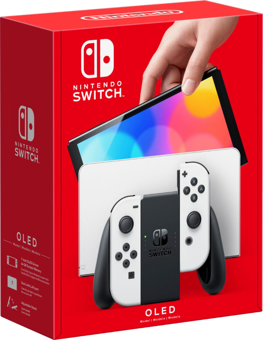 Nintendo Switch – OLED Model w/ White Joy-Con - White_0