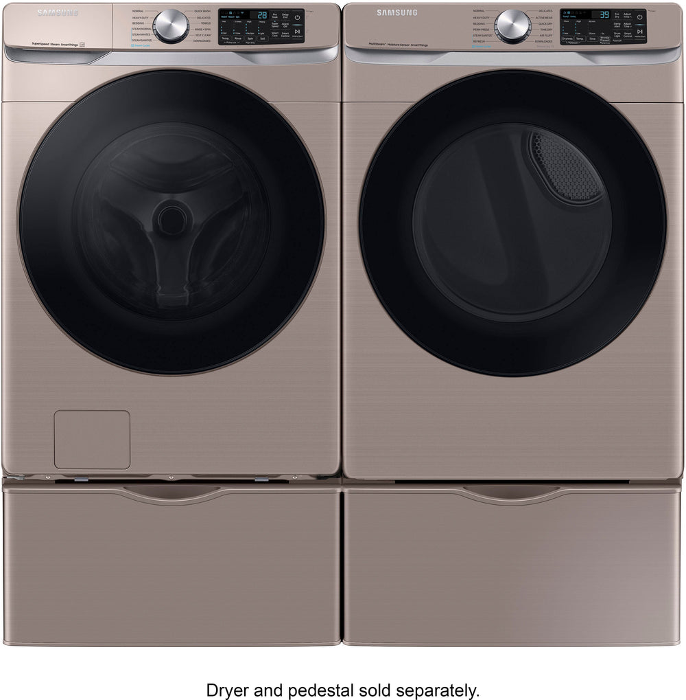 Samsung - 4.5 cu. ft. Large Capacity Smart Front Load Washer with Super Speed Wash - Champagne_11