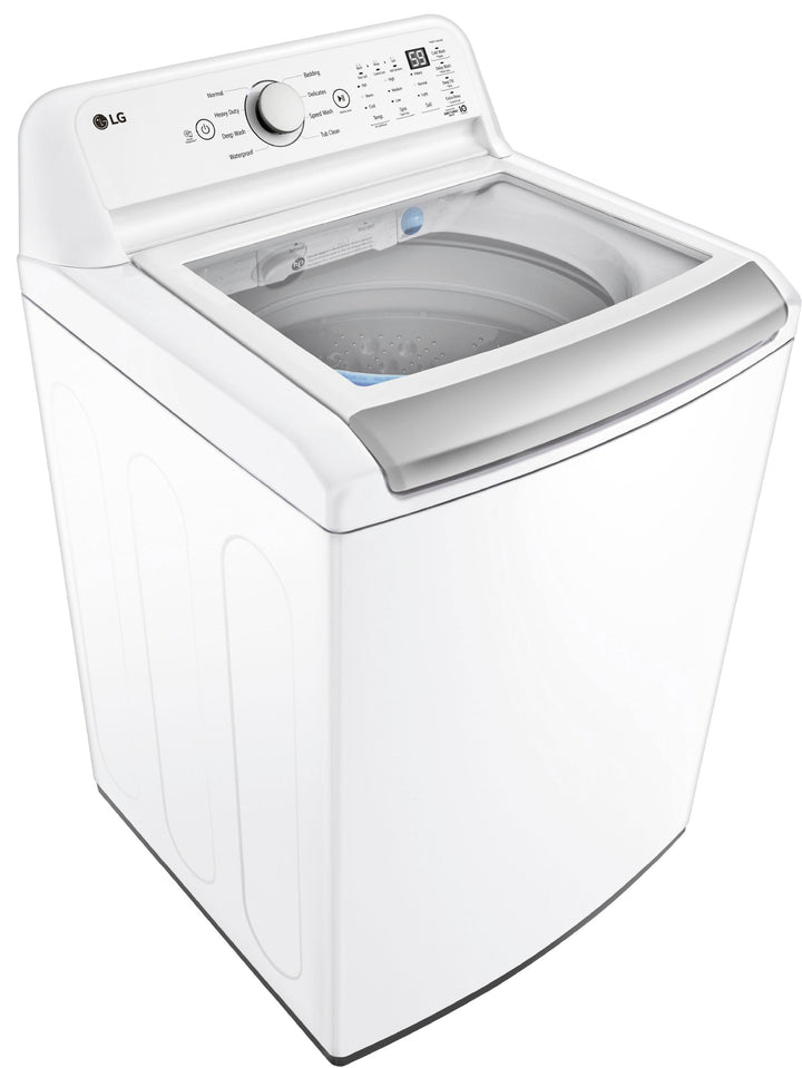 LG - 4.8 Cu. Ft. High-Efficiency Smart Top Load Washer with 4 Way Agitator and TurboDrum - White_3