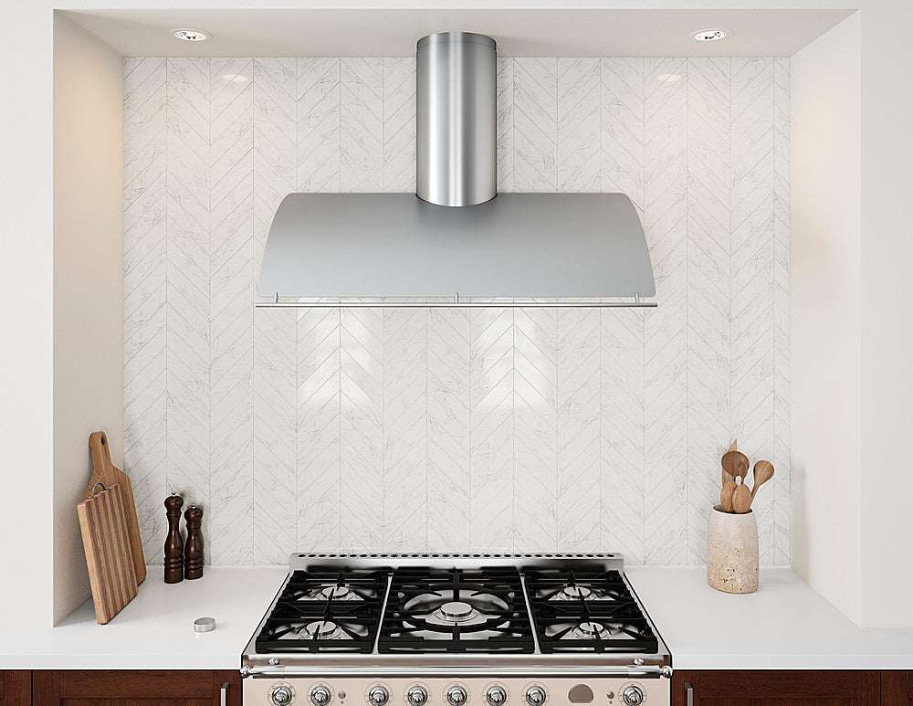 Zephyr - Okeanito 42" Shell Only Wall Mount Range Hood with LED Lights - Stainless Steel_1