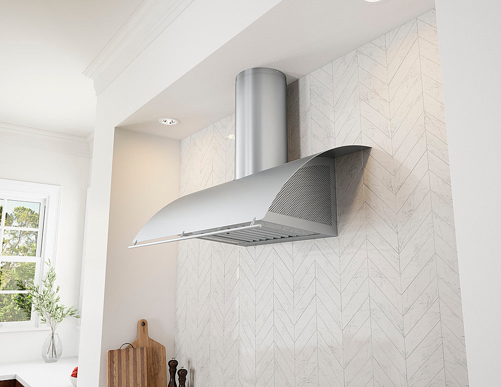Zephyr - Okeanito 42" Shell Only Wall Mount Range Hood with LED Lights - Stainless Steel_2