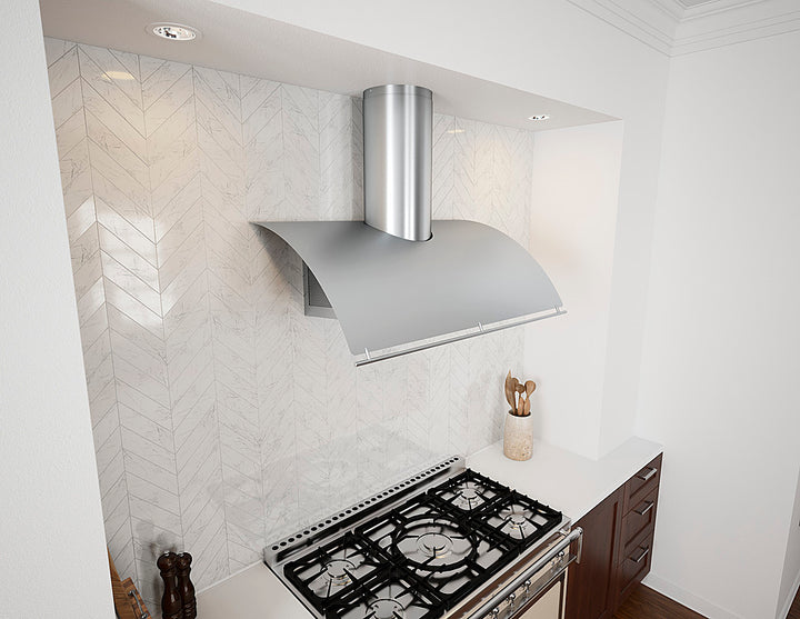 Zephyr - Okeanito 42" Shell Only Wall Mount Range Hood with LED Lights - Stainless Steel_4