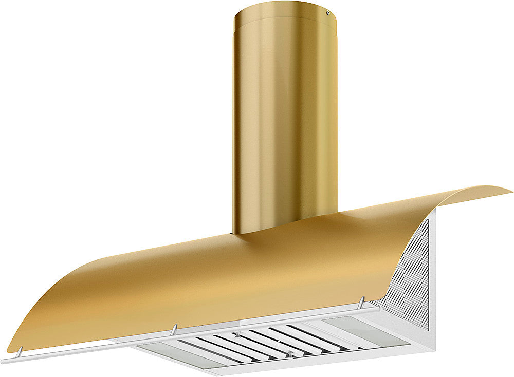 Zephyr - Okeanito 36 in. Shell Only Wall Mount Range Hood with LED Lights - Gold_9