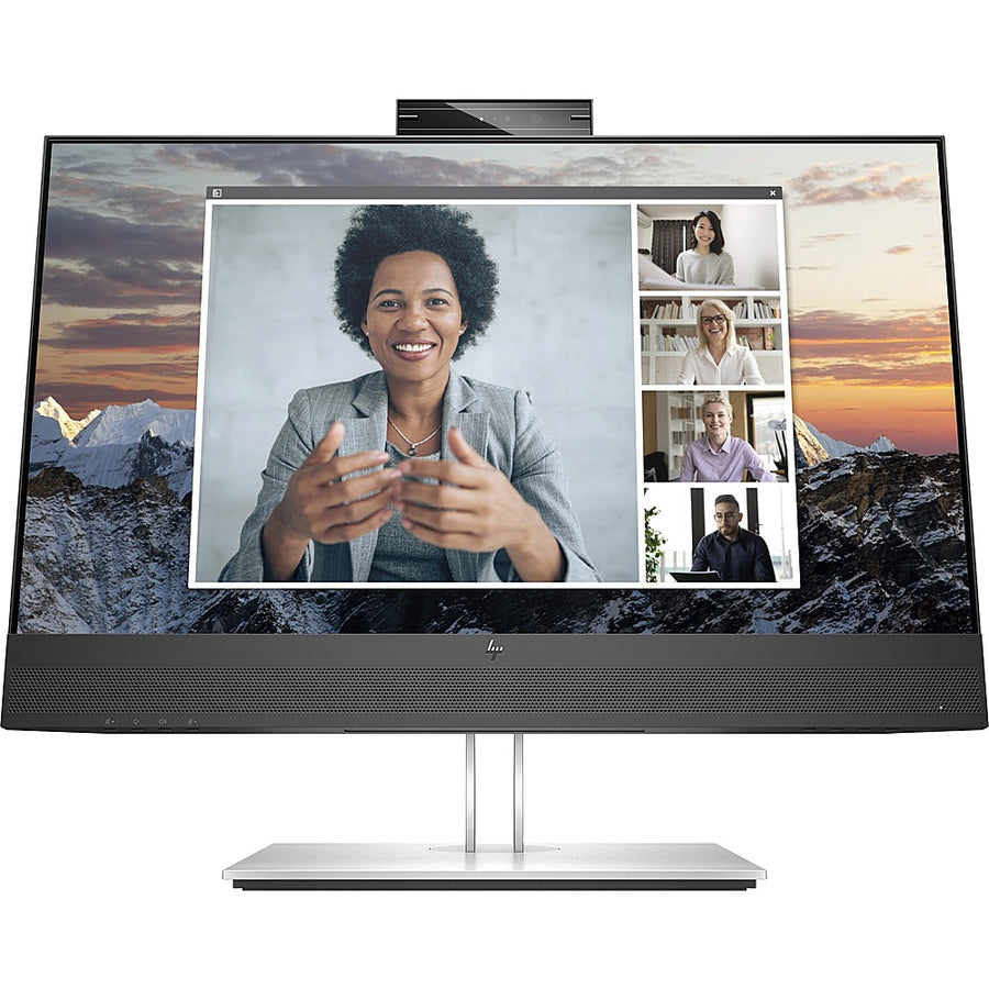 HP - 23.8" IPS LCD FHD 75Hz Monitor (USB) - Black, Silver, Multicolor_0