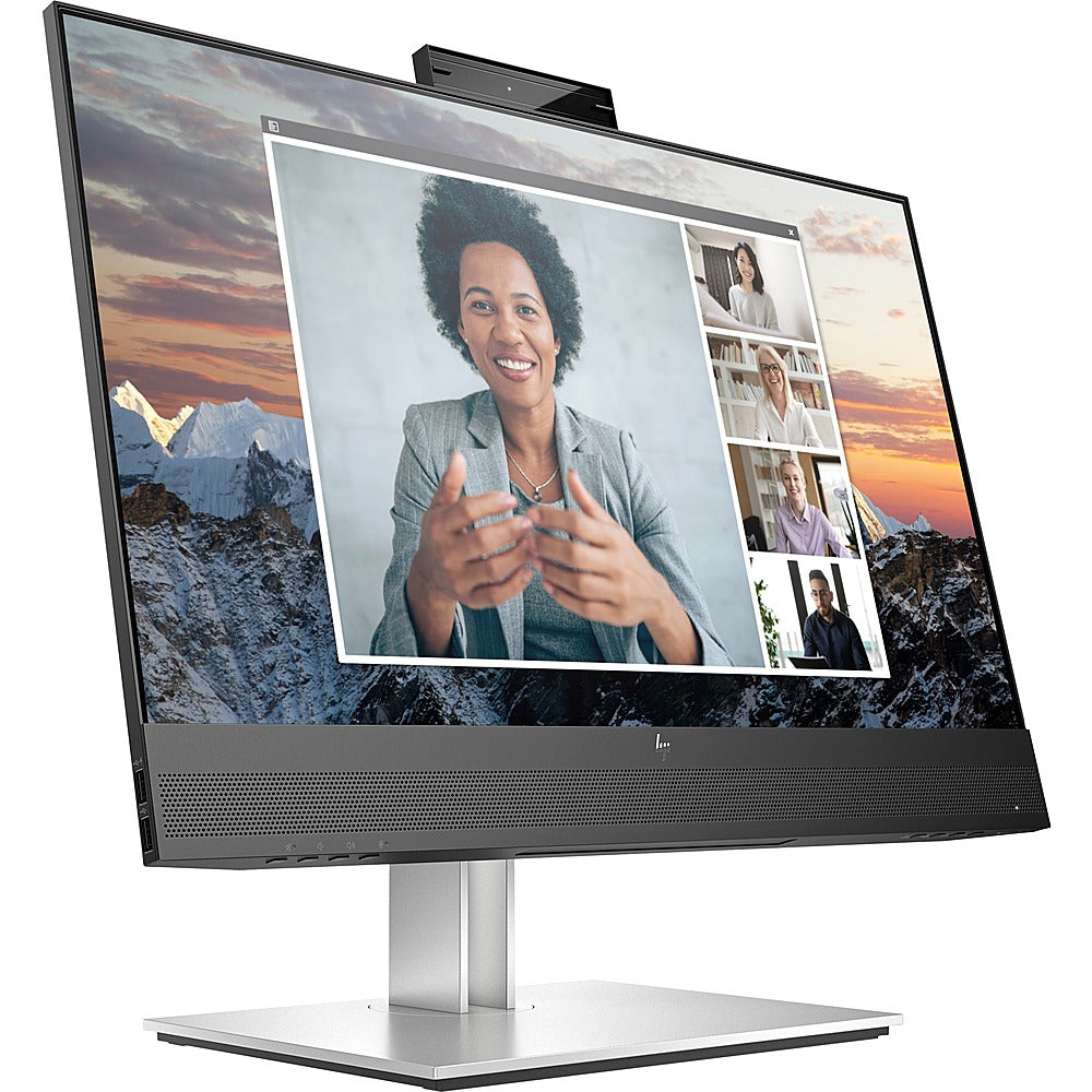 HP - 23.8" IPS LCD FHD 75Hz Monitor (USB) - Black, Silver, Multicolor_1
