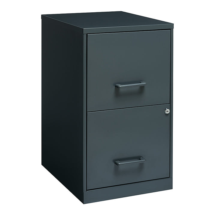 Hirsh - Office Designs 18in. 2-Drawer Metal File Cabinet - Charcoal_2