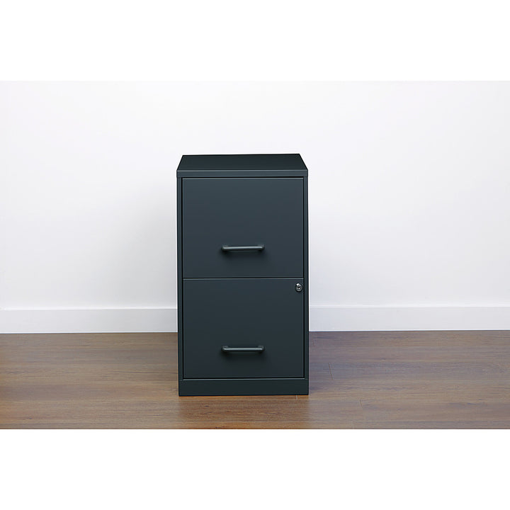 Hirsh - Office Designs 18in. 2-Drawer Metal File Cabinet - Charcoal_5