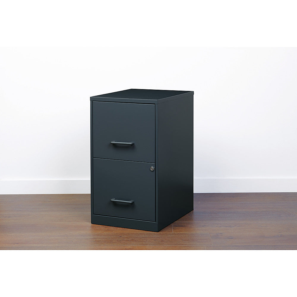 Hirsh - Office Designs 18in. 2-Drawer Metal File Cabinet - Charcoal_6